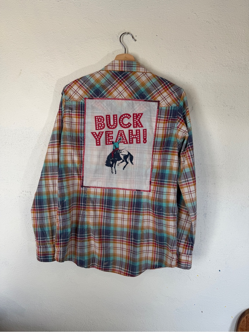 Wrangler Multicolor Plaid Button-Down Shirt